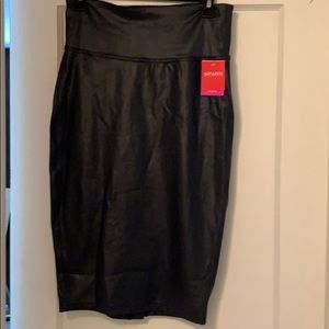 Spanx Faux Leather Skirt